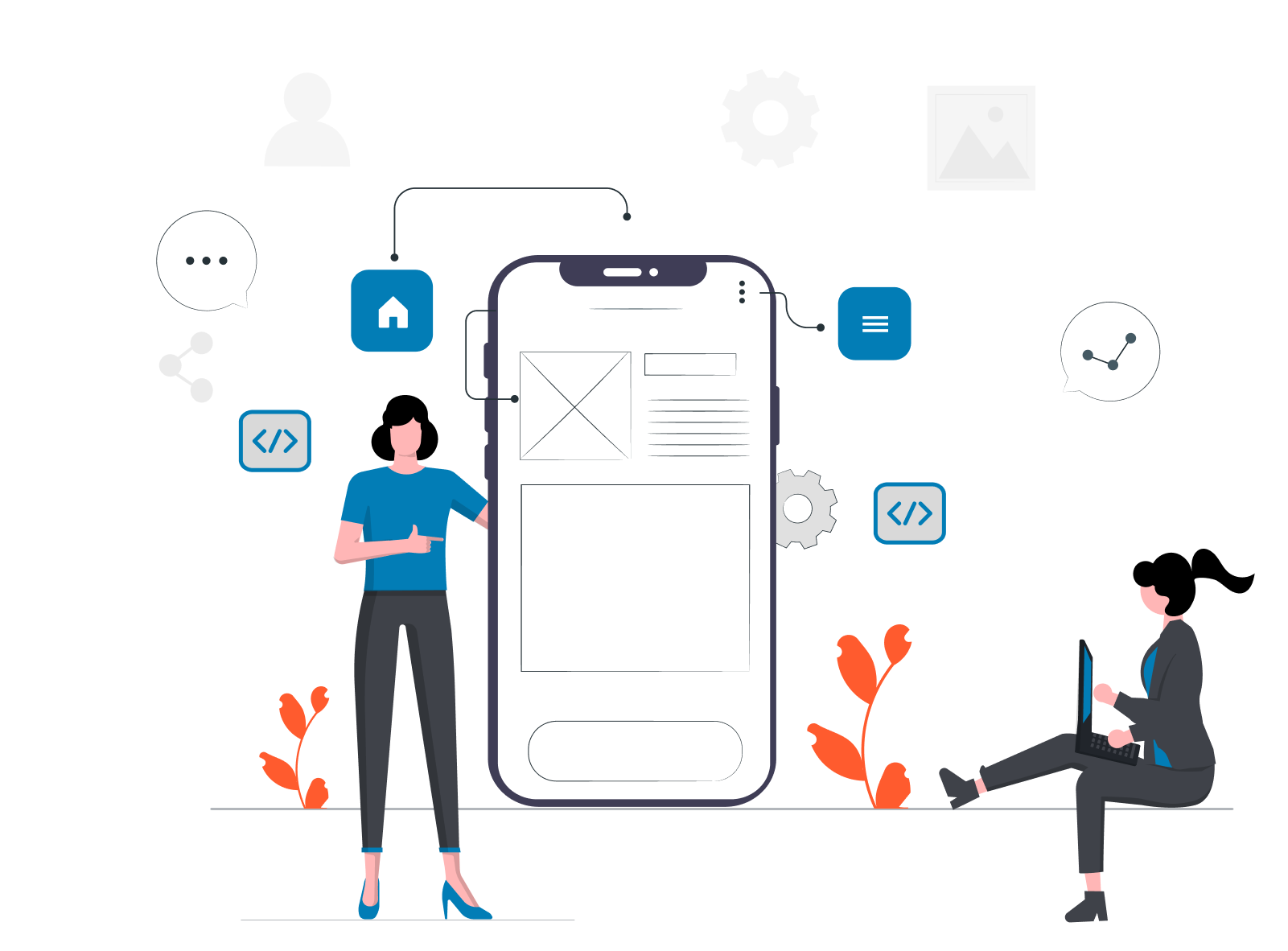 Android App Illustration