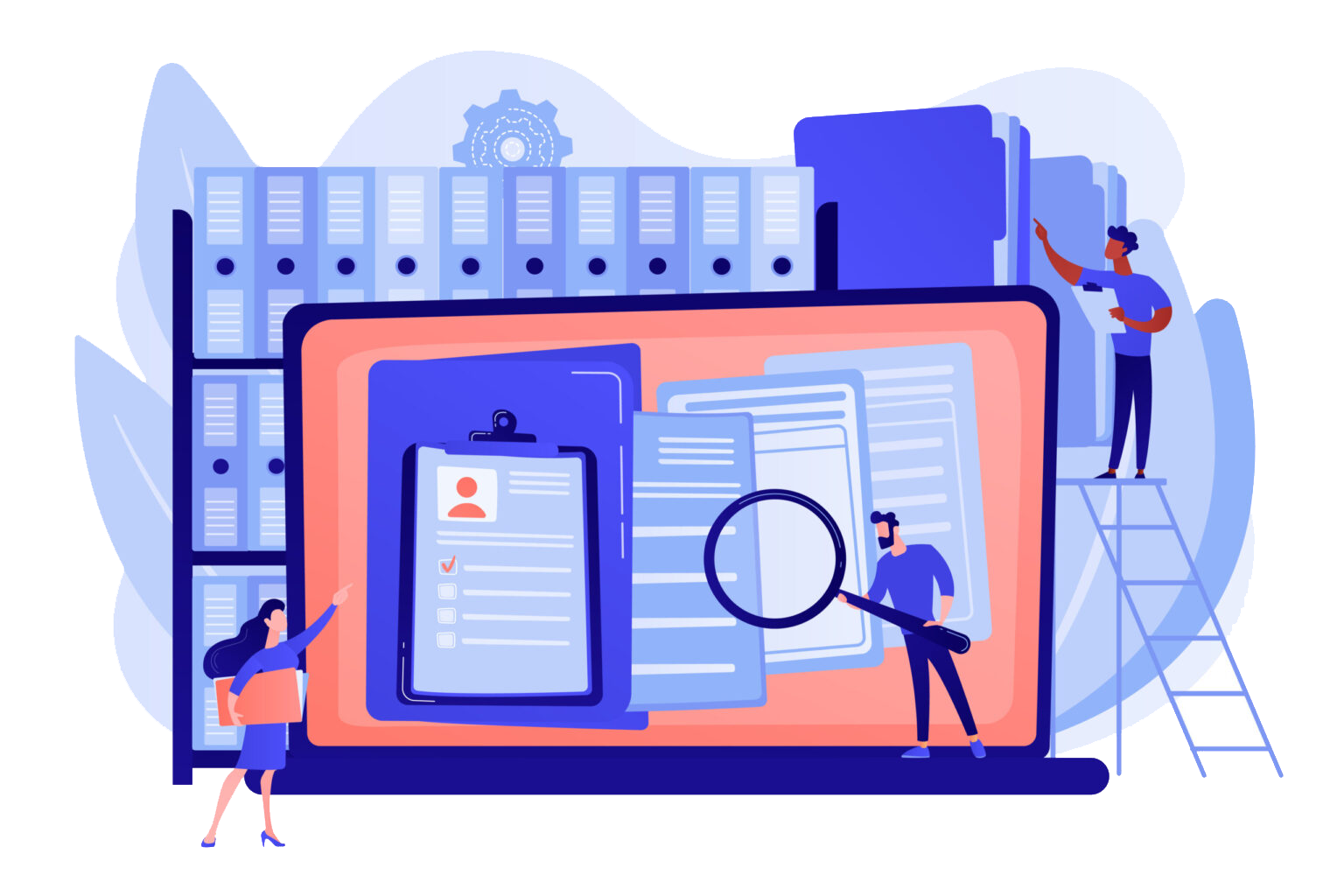 Digital Records Illustration